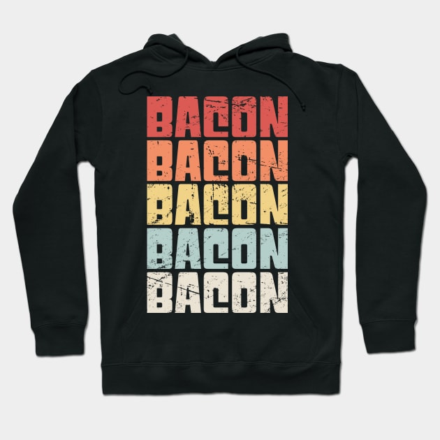 Retro 70s BACON Hoodie by MeatMan